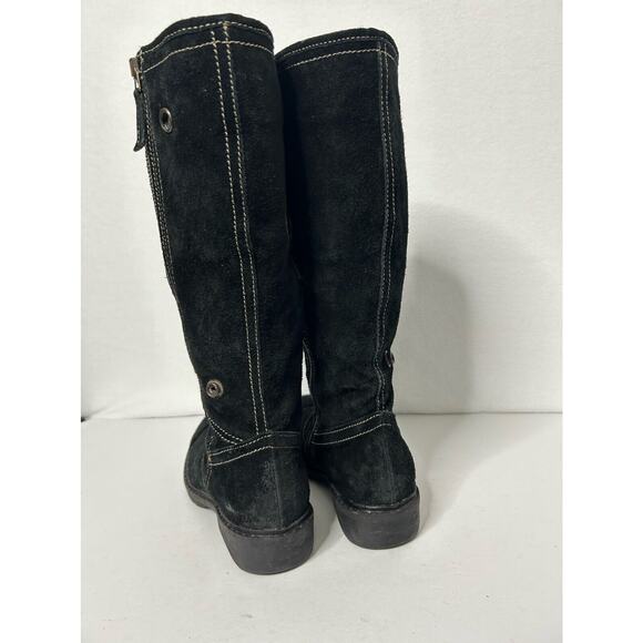 Manas Design Perlita Black Leather Fold down Fur Lined Boots EU 36 - Picture 7 of 10